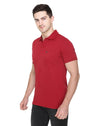 White Moon Cotton Solid Regular Fit Polo Tshirt Men Maroon 1 Pc