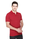 White Moon Cotton Solid Regular Fit Polo Tshirt Men Maroon 1 Pc