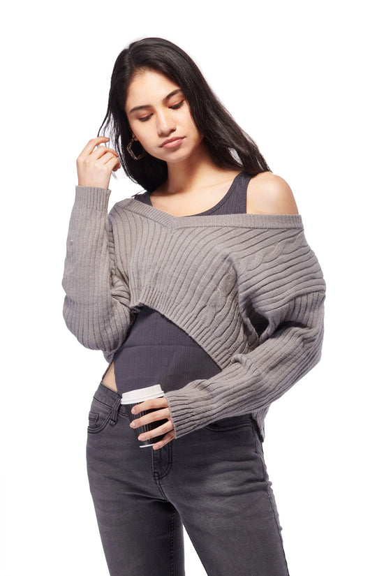 IZF Winter Back Slit Top