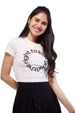 IZF Slogan Graphic Crop Tee