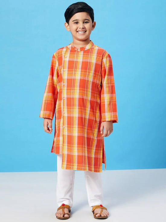 Boy's Enough Apparel Printed Kurta Set Multicolored