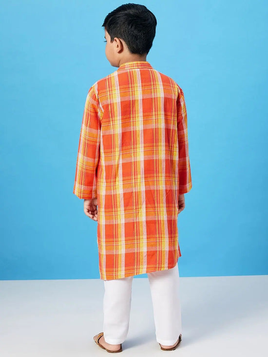 Boy's Enough Apparel Printed Kurta Set Multicolored