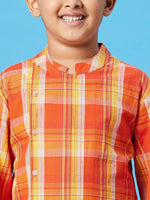 Boy's Enough Apparel Printed Kurta Set Multicolored