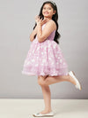 Girl's Customary Printed Dress Pink