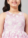 Girl's Customary Printed Dress Pink