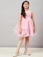 Girl's Raiment Embroidery Dress Pink