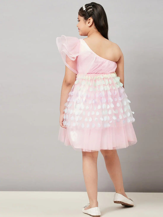 Girl's English Embroidery Dress Pink