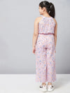 Girl's Slue Printed Jumpsuit Pink