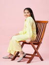 Girl's Expensive Solid Jumpsuit Yellow