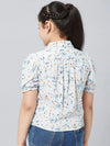 Girl's Splendid Printed Top Blue