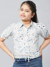 Girl's Splendid Printed Top Blue