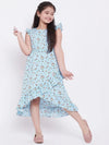 Girl's Bowling Printed Dress Blue