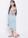 Girl's Bowling Printed Dress Blue