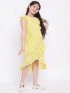 Girl's Paddle Printed Dress Yellow