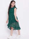 Girl's Glorious Printed Dress Green