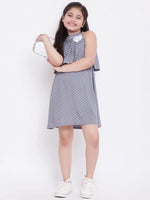 Girl's Made Printed Dress Grey