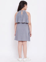 Girl's Made Printed Dress Grey