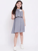 Girl's Made Printed Dress Grey