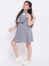 Girl's Made Printed Dress Grey