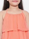 Girl's Lucky Solid Top Orange