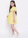 Girl's Secular Trends Printed Dress Yellow