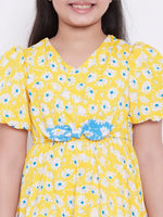 Girl's Secular Trends Printed Dress Yellow