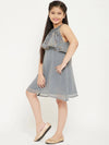 Girl's Favorable Printed Dress Grey