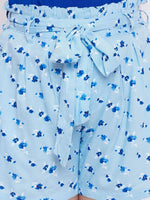 Girl's Way Spot Printed Top with Shorts Blue