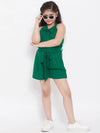 Girl's Raiment Solid Top with Shorts Green