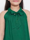 Girl's Raiment Solid Top with Shorts Green