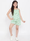 Girl's Laurel Printed Top with Shorts Green