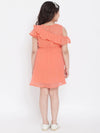 Girl's Global Solid Dress Orange