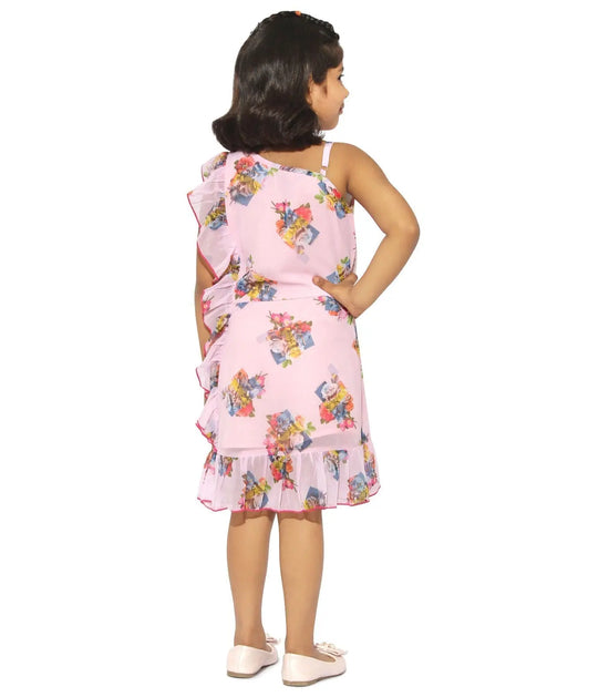 Girl's Trends Printed Dress Multicolored