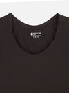 Thermals Unisex Top Round Neck Full Sleeves Solid Black