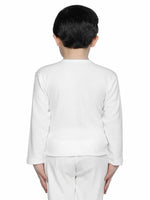 Thermals Boys Top Round Neck Full Sleeves Solid White