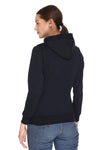 White Moon Hoodie Printed Casual/Sports Sweatshirt for women (Navy)