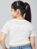 Girl's Likely Trends White Printed Top