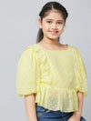 Girl's Fashioned Solid Top Yellow