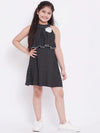 Girl's Term Vogue Printed Dress Black