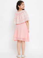 Girl's Course Embroidery Dress Pink