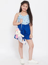 Girl's Likely Trends Printed Top with Shorts Blue