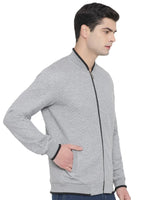 Trufit Men's Grey Full Sleeves Sweatshirt