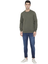 Trufit Men's Olive Full Sleeves Sweatshirt