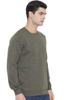 Trufit Men's Olive Full Sleeves Sweatshirt