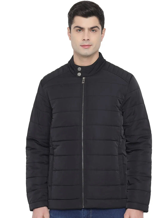 Trufit Men's Black Full Sleeves Jacket