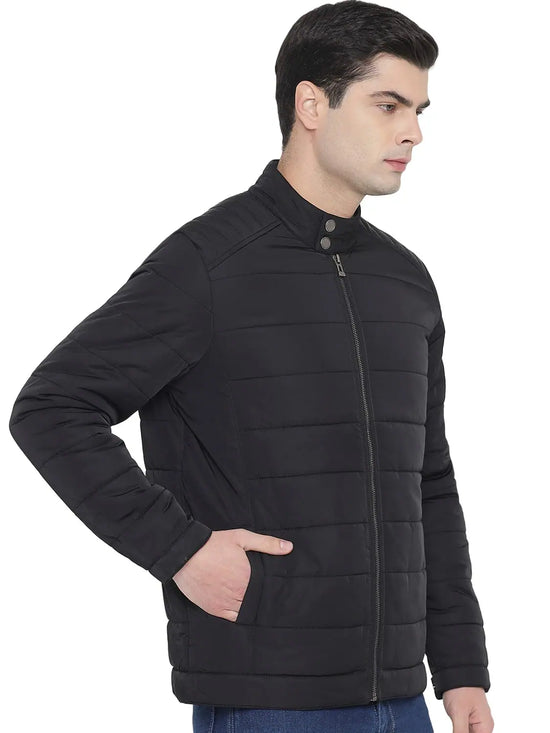 Trufit Men's Black Full Sleeves Jacket