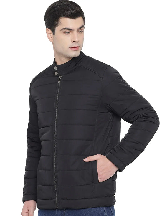 Trufit Men's Black Full Sleeves Jacket