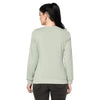 Trufit Green Solid Women's Full Sleeve Sweatshirt