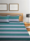 Home Sizzler Secret Home 144TC Microfibre Green Double Bedsheet With 2 King Size Pillow Covers