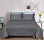 100% Tencel Lyocell Core Duvet Set - Light Grey - Full